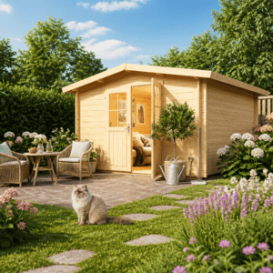 26% Rabatt ✓ 4 × 4 m | Satteldach Holzgartenhaus Eliza 5D