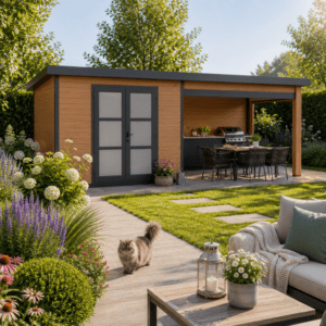 26% Rabatt ✓ 6 × 3 m | WPC Holzgartenhaus mit Lounge FineLine 16,90 m² | isoliert | mit Anbau Unkategorisiert online kaufen 26% Rabatt ✓ 6 × 3 m | WPC Holzgartenhaus mit Lounge FineLine 16,90 m² | isoliert | mit Anbau Unkategorisiert online kaufen