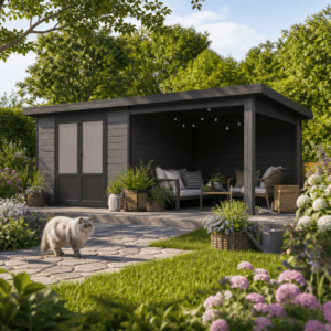 30% Rabatt ✓ 4 × 2 m | WPC Holzgartenhaus mit Terrasse in Anthrazit | mit Anbau Unkategorisiert online kaufen 30% Rabatt ✓ 4 × 2 m | WPC Holzgartenhaus mit Terrasse in Anthrazit | mit Anbau Unkategorisiert online kaufen