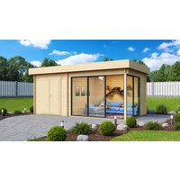 26% reduziert - Fjordholz Holzgartenhaus Alu Concept 70 J 24m²