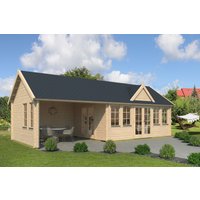 26% reduziert - Fjordholz Holzgartenhaus Modell Teehaus Kensington 44 24m²