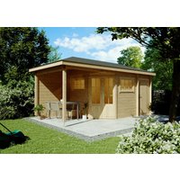 26% reduziert - Fjordholz 5-Eck Holzgartenhaus Modell Evelyn 2E 15m²