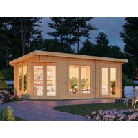 22% reduziert - Fjordholz 5 Eck Holzgartenhaus Modell Julia 40 20m²