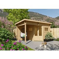 26% reduziert - Fjordholz 5-Eck Holzgartenhaus Modell Leva 2B