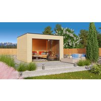 26% reduziert - Fjordholz Holzgartenhaus Modell Q-BIC Alu 70 A