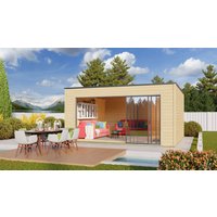 26% reduziert - Fjordholz Holzgartenhaus Modell Q-BIC Alu 70 E