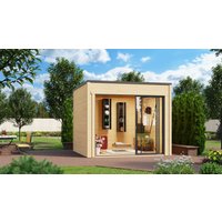 26% reduziert - Fjordholz Holzgartenhaus Modell Q-BIC Alu 44 G