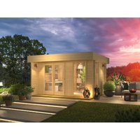 26% reduziert - Fjordholz Holzgartenhaus mit Flachdach Modell Kubi Min