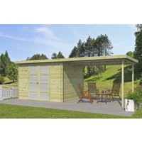 26% reduziert - Gerätehaus Modell Umea 7,38 m² + 300 cm Anbau
