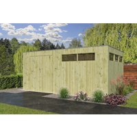 26% reduziert - Holzgartenhaus Modell QBV-Line 14,90 m²