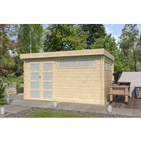 26% reduziert - Flachdach Holzgartenhaus Modell Nelo 44 B