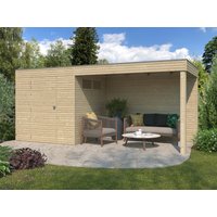 29% reduziert - Holzgartenhaus Modell QB-Line 4,41 m² + Anbau 12m²