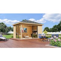 26% reduziert - Fjordholz Gartenpavillon Modell Alu 44 B