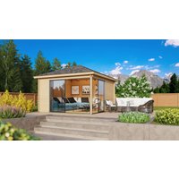 26% reduziert - Fjordholz Gartenpavillon Modell Alu 44 E