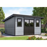 27% reduziert - WPC Holzgartenhaus Modell Duo Color 15 m² 15m²