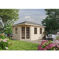 26% reduziert - Fjordholz Holzgartenhaus Modell Kiano 44 D 20m²