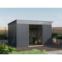 27% reduziert - Metall Gerätehaus Modell Rheinfeld 10,20 m² 9m²