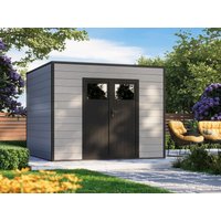26% reduziert - WPC Holzgartenhaus Modell Cubus 8,12 m² 9m²