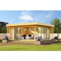26% reduziert - Fjordholz Holzgartenhaus Melany Alu 70 24m²