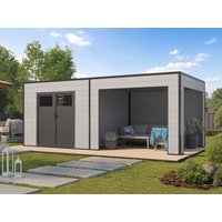 26% reduziert - WPC Holzgartenhaus Modell Cubus Lounge 16,25 m² 15m²