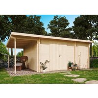 26% reduziert - Fjordholz Holzgartenhaus Modell Carin 44 D + SD 21m²