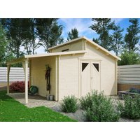 26% reduziert - Fjordholz Holzgartenhaus Modell Varianta 44 F +SD 20m²