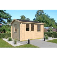 26% reduziert - Fjordholz Holzgartenhaus Modell Narvic 44 B 12m²