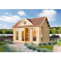 26% reduziert - Fjordholz Holzgartenhaus Modell Teehaus Glasgow 44 A 20m²