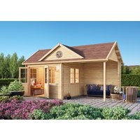 26% reduziert - Fjordholz Holzgartenhaus Modell Teehaus Kirkless 70 24m²