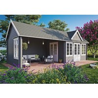 26% reduziert - Fjordholz Holzgartenhaus Modell Teehaus Westminster 44 32m²