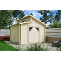 26% reduziert - Fjordholz Holzgartenhaus Modell Varianta 44 D 9m²