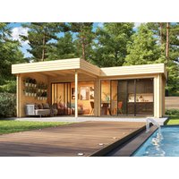26% reduziert - Fjordholz Holzgartenhaus Alu Concept Lasse 44 B 29m²