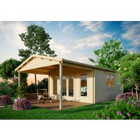 26% reduziert - Holzgartenhaus Modell Julia 44 D 40m²