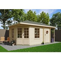 26% reduziert - 5-Eck Holzgartenhaus Modell Isa 40 A