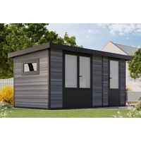 26% reduziert - WPC Holzgartenhaus Modell Style DeLuxe 2-Raum 8,0 m² 8m²